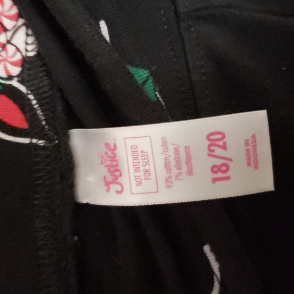 Justice 18 PLUS Unicorn Black Sweater w/ matching leggings - Picture 4 of 4